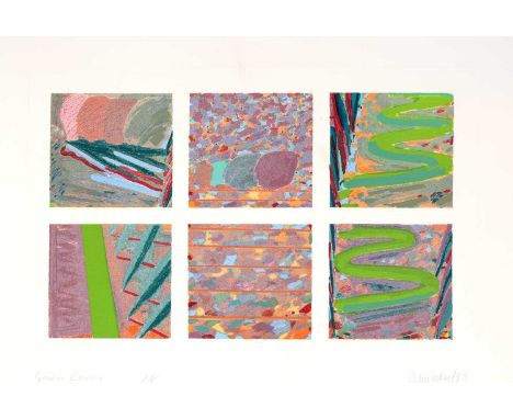 John Loker (b.1938)
Green Lanes, 1982
artist's proof, signed, dated, and titled in pencil (in the margin)
lithograph
76 x 102