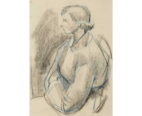 Pamela Spencer (1924-2012)
Portrait of a Lady in Profile
pencil on paper
36 x 25cm.