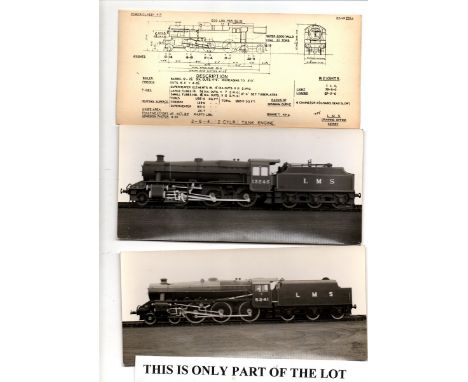 LMS RP technical cards x12 , photo of engine on front with all the technical data on back   Reserve: £20