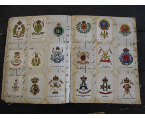 silks x 378 cards in album held in by cnr mounts, noted Flags, Ceramic Art, Clan Tartans, Birds, Old Masters etc…very good lo