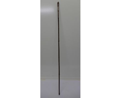 A bamboo cane sword stick, length of blade 35cm