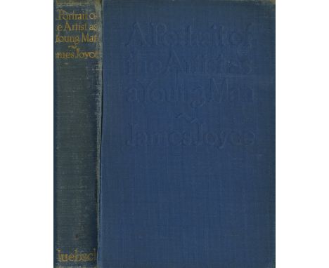 James Joyce's School DaysJoyce (James) A Portrait of the Artist as a Young Man, 8vo New York (B.W. Heubsch) 1916, hf. title, 