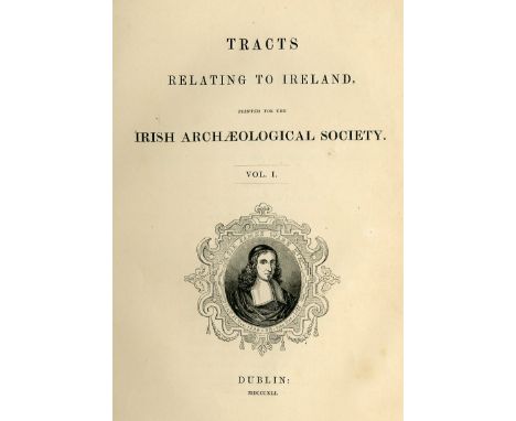 Box: I.A.S.: Tracts Relating to Ireland, Printed for the Irish Archaeological Society, vols. I & II, 4to D. 1841 - 1843, engd