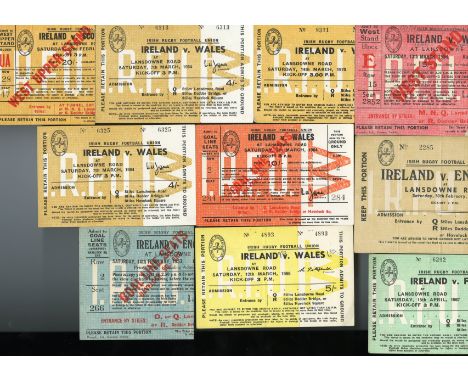 Rugby: Ephemera, a collection of Match Programmes for Ireland V. South Africa (10.1.1970) also a bundle of Rugby Match Ticket