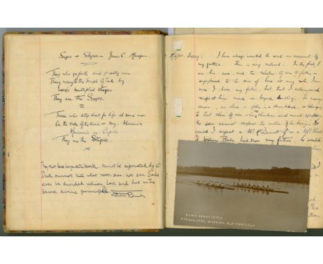 Journal of a Young Drogheda Lawyer& Member of The Rowing ClubCo. Louth: Manuscript: A Notebook, 21 x 17 cm, headed: "The Jour