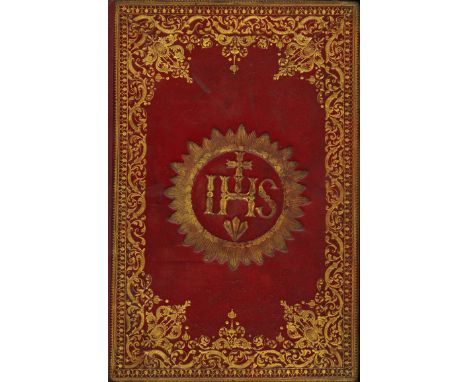 In Fine Tooled Crimson Morocco BindingBinding: Plantin Press - Misale Romanum, ex Decreto Sacrosancti Concilii Tridentini Res