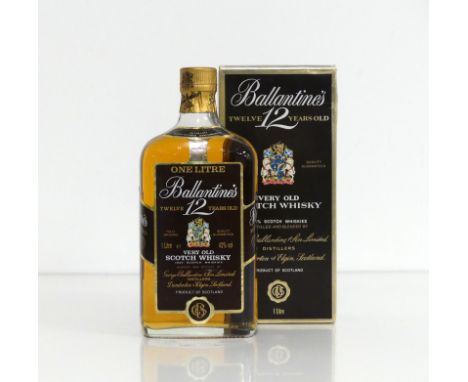 1 bt Ballantine's 12 years Old Very Old Scotch Whisky oc