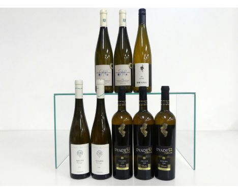 2 bts Georg Breuer Riesling Sauvage-Rheingau 2002 3 bts Dyade 52 Riesling 2008 Baden hf/i.n 2 bts Georg Mosbacher Deidesheime