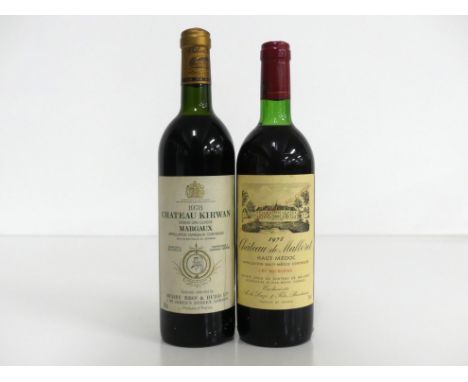 v 1 bt Ch. Kirwan 1978 Cantenac (Margaux) 3me Cru Classé, us, Ch. Bottled Specially Selected by BB&amp;R 1 bt Ch. de Malleret