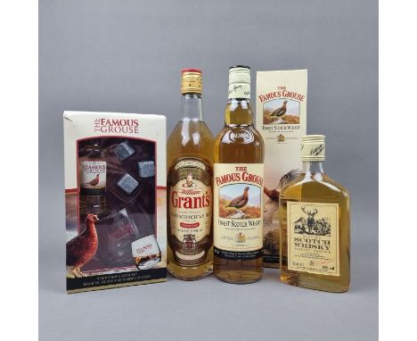 Collection of Blended Whisky to include: Grant's; Famous Grouse; Tesco Scotch Whisky 35cl and Famous Grouse Gift   