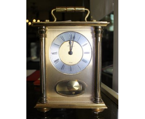 RAPPORT CLOCK. Rapport chiming brass clock