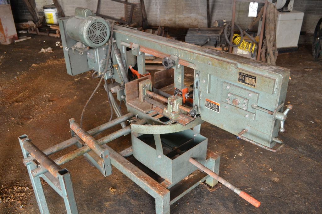 Ellis Model 1600 Mitre Band Saw with adjustable table, good shape, with