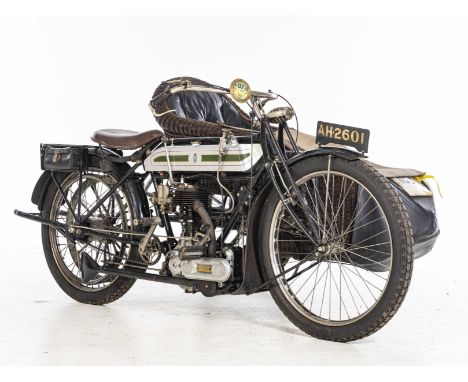 The Green House Farm Collection1914 Triumph 550cc Motorcycle CombinationRegistration no. AH 2601Frame no. 2240 MSEngine no. 3