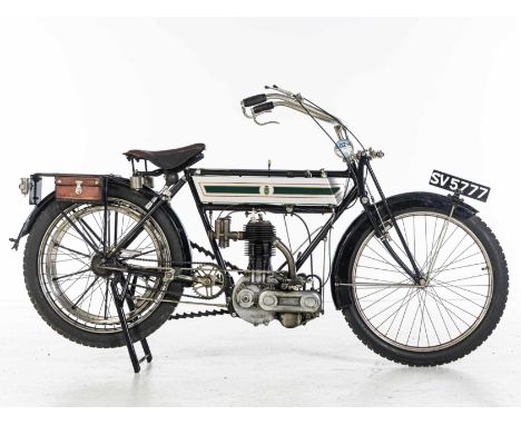 The Green House Farm Collection1910 Triumph 3½hpRegistration no. SV 5777Frame no. 151943Engine no. 7861•Purchased privately c