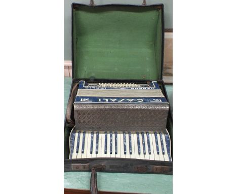 A cased piano accordion by Casali, Verona, Italy