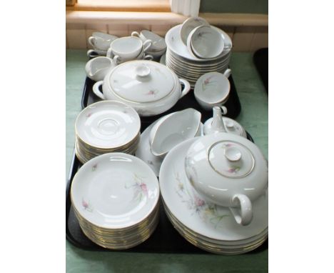 A sixty piece part dinner and tea service by KPM Germany, c1975