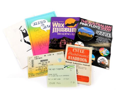 A group of ephemera, to include a Hiss &amp; Boo Key Theatre Peterborough programme, bearing signatures for Marjorie Keyes, R