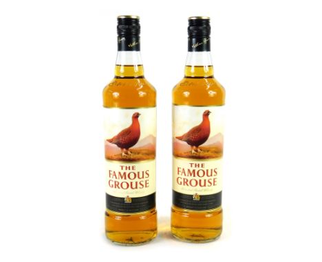 Two bottles of The Famous Grouse Blended Scotch whisky, 70cl. 