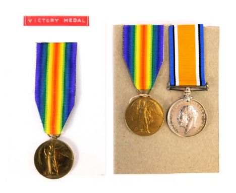 Three World War One medals, comprising two Victory medals named to Pte. E.J. Gray, 9 Lond R, 2693, and RFLM. A.G. Boddington,