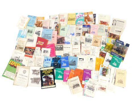 Traction Engine Rally ephemera, including horse and tractor engine fairs, fair programmes 1960s onwards. (a quantity) 