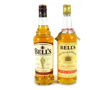 Two bottles of Bell's Scotch whisky, comprising The Original 70cl bottle and The Extra Special 75cl bottle. (2) 