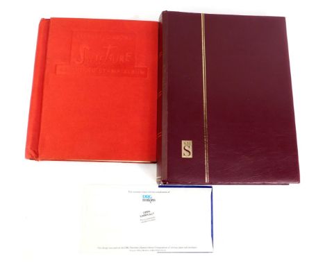 Philately. GB, European and World stamps, Definitives and Commemoratives, in two albums.