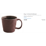 128 X NEW FAIRMONTH & MAINMug - Vie Naturelle Aubergine RRP £10 EACH (VEA38), A 400cc tea / coffee