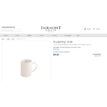 108 X NEW FAIRMONT & MAIN Straight Mug - Arctic. RRP £9 EACH. (RW38). A pure white vitrified