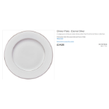 48 X NEW FAIRMONT & MAIN Dinner Plate - Eternal Silver. RRP £14 EACH (ETS01) A single pure white