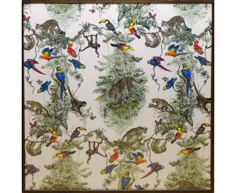 HERMES EQUATEUR IMPRIMÉ PRINTED SCARF, 103cm x 103.5cm.