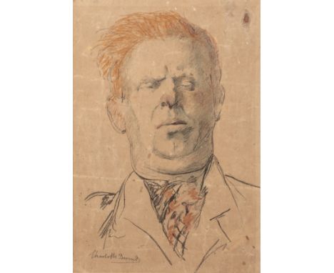 Charlotte Berend-Corinth (1880-1967)Portrait of an actor, signed, extensively inscribed in German verso, lithograph, 49 x 30c