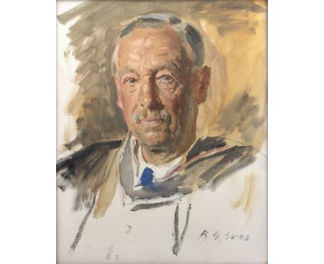 Reginald Grenville Eves (1876-1941)Portrait of J. Bernard Baker, signed, oil on canvas, 49 x 39.5cmProvenance: with the Royal