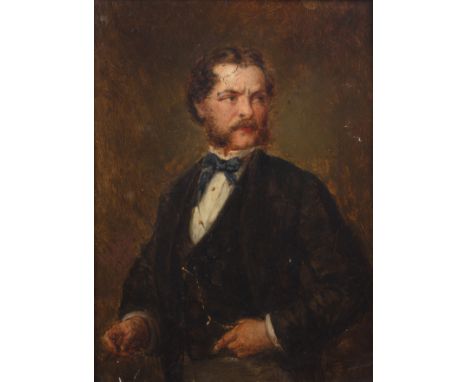 Aug. Matthey (19th century)Portrait of a gentleman, signed and dated 1898, oil on panel, indistinctly inscribed 'Joseph **' t