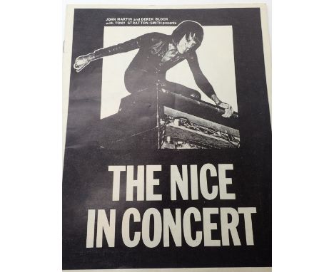 Concert programme and ticket to the Nice at the Philarmonic Liverpool 4 February 1970