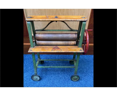 Vintage Triang Mini Mangle, measures 20'' tall x 15'' wide.