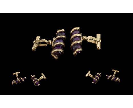 Christian Dior Gents Cufflinks of Excellent Design &amp; Quality. In Original Christian Dior Box. Approx Length 3 cms.
