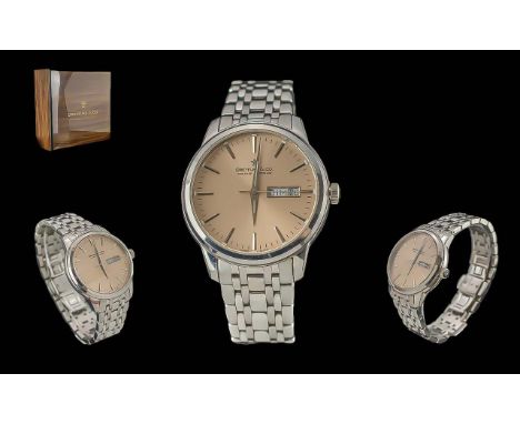 Dreyfuss &amp; Co Series 1890 Handmade Gents Stainless Steel Seafarer Wrist Watch. Watch No 0233, Diameter 40 mm, Features Da