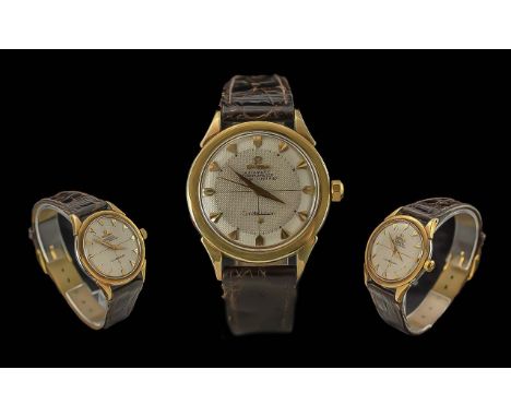 Omega Constellation Gents 18ct Rose Gold and Steel Automatic Chronometer Wrist Watch. c.1960's. Features Caliber 551, Movemen