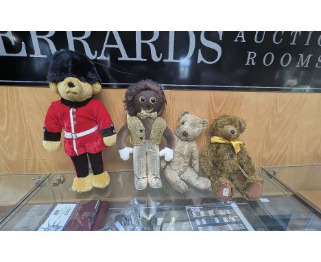 Collection of Four Vintage Teddy Bears, comprising a Dean's brown bear 'Roland', limited edition No.6/15, with moveable limbs