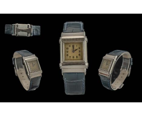 Omega - Gents ' Marine ' Steel Cased 1930's Mechanical Wrist Watch, The ' First Dive ' Watch Commercially Available Double Ca