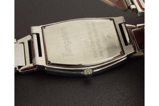 tungsten diamond watch