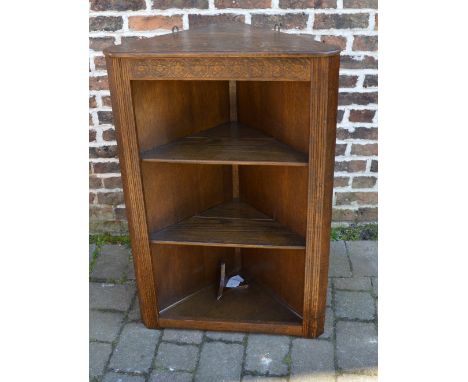 Oak corner shelf