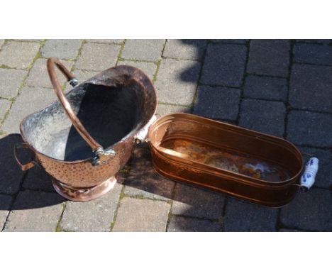 Copper bucket & planter