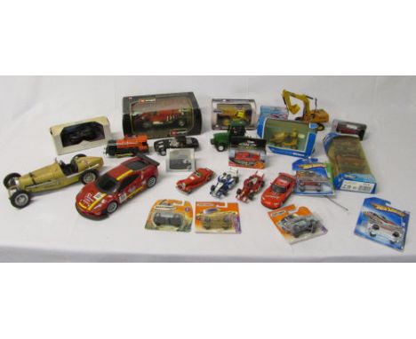 Various die cast model cars inc Burago, Scalextric etc