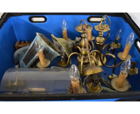 Box of various light fittings