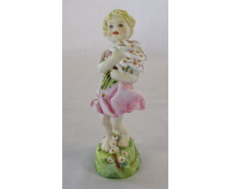 Royal Worcester figurine of a girl with flowers modelled by F G Doughty no 3075