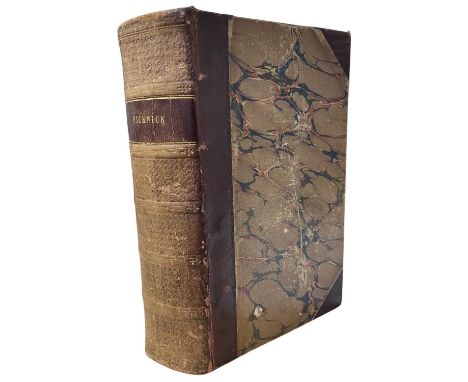 CHARLES DICKENS: THE POSTHUMOUS PAPERS OF THE PICKWICK CLUB, London, Chapman and Hall, 1837. First Edition. Illustrated by Se