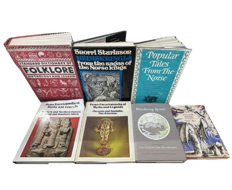 MYTHOLOGY AND FOLKLORE INTEREST: 8 titles: SNORRI STURLUSON: FROM THE SAGAS OFTHE NORSE KINGS, Oslo, Thule Press, 1973; W D M