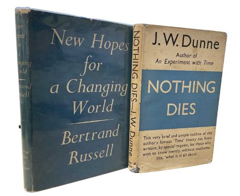 THEOLOGY / PHILOSOPHY INTEREST: 2 titles: BERTRAND RUSSELL: NEW HOPES FOR A CHANGING WORLD, London, George Allen and unwin, 1