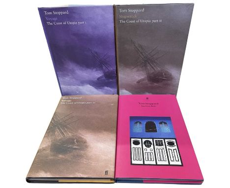 TOM STOPPARD: 4 first edition titles: THE COAST OF UTOPIA PART 1 (Ex libris); THE COAST OF UTOPIA PART II (Ex libris); THE CO